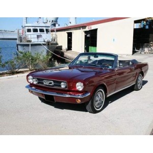 Ford Mustang Cabriolet Bordeaux 1966