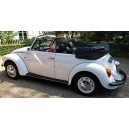 Volkswagen Coccinelle  Cabriolet blanc 1973