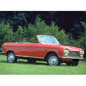 Peugeot 204 Cabriolet rouge 1969