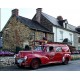 Peugeot 203 de pompier rouge 1955