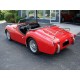 Triumph Cabriolet TR3 rouge 1960