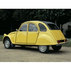 Citroën Découvrable 2 CV jaune 1978