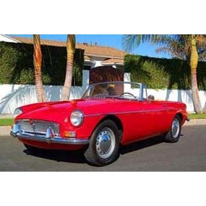 MG B Cabriolet rouge 164