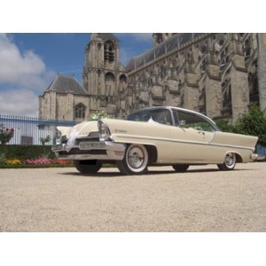 Lincoln Premier Coupé beige blanc 1957