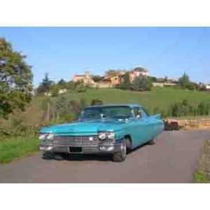 Cadillac De Ville Coupé bleu 1960