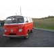 Volkswagen Combi bay windows deluxe rouge 1974