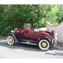 Ford Roadster A Berline bordeaux noir 1928