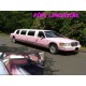 Lincoln Limousine Town-car rose blanc 1997