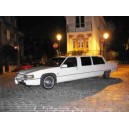 Cadillac Fleetwood limousine blanc 1990