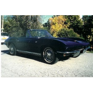 Chevrolet Cabriolet Corvette Sting Ray gris 1964